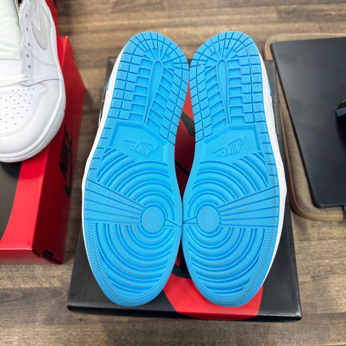 Jordan 1 Retro Low OG Black Dark Powder Blue - Image 5