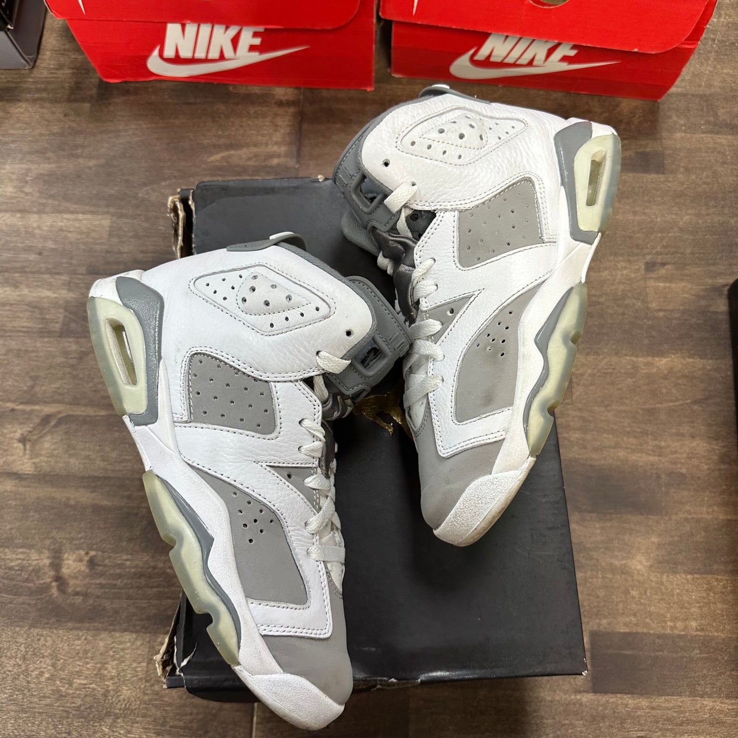 (GS) Cool Grey Jordan 6 Retro (USED)