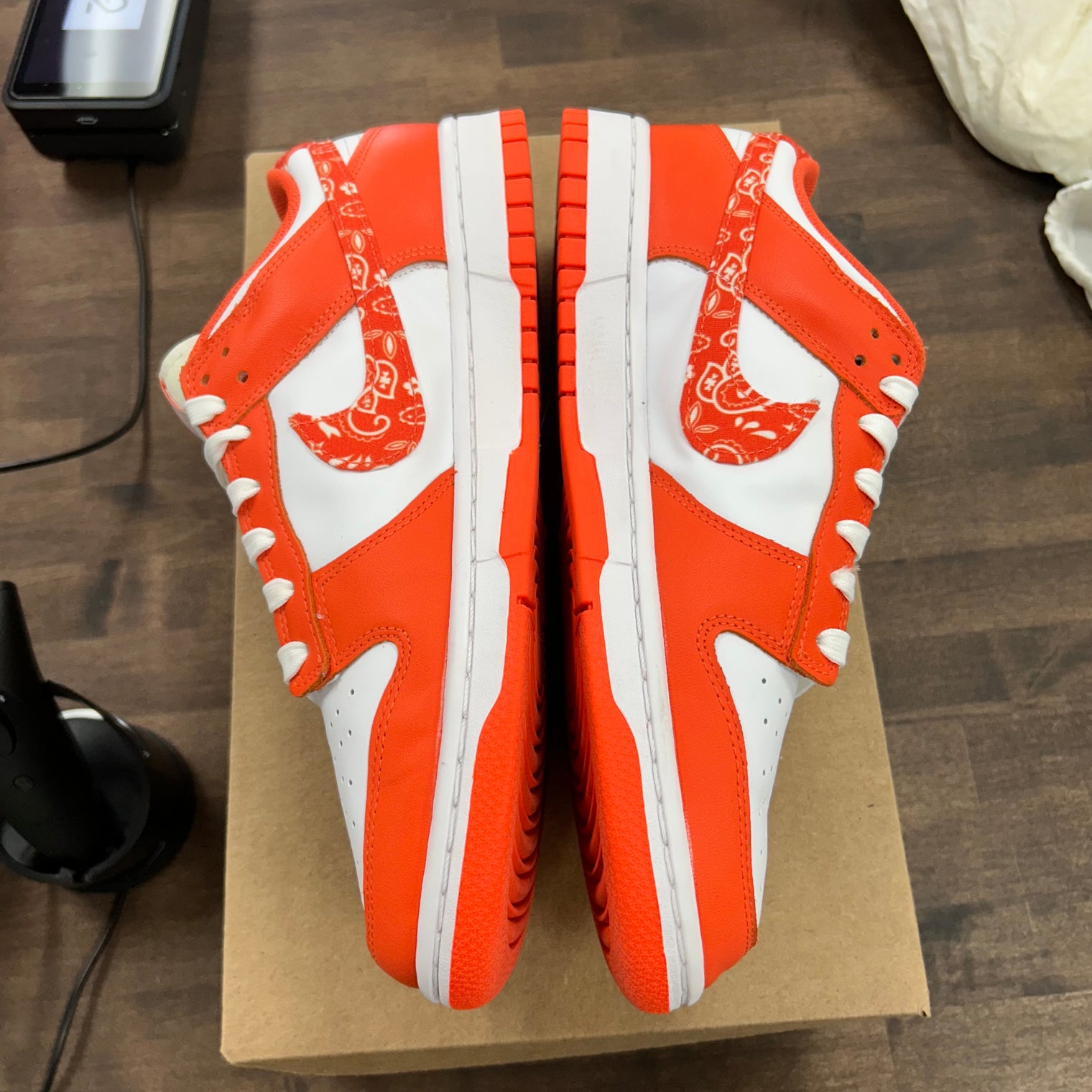 Orange Paisley Nike Dunk Low (W) (USED, No Box)