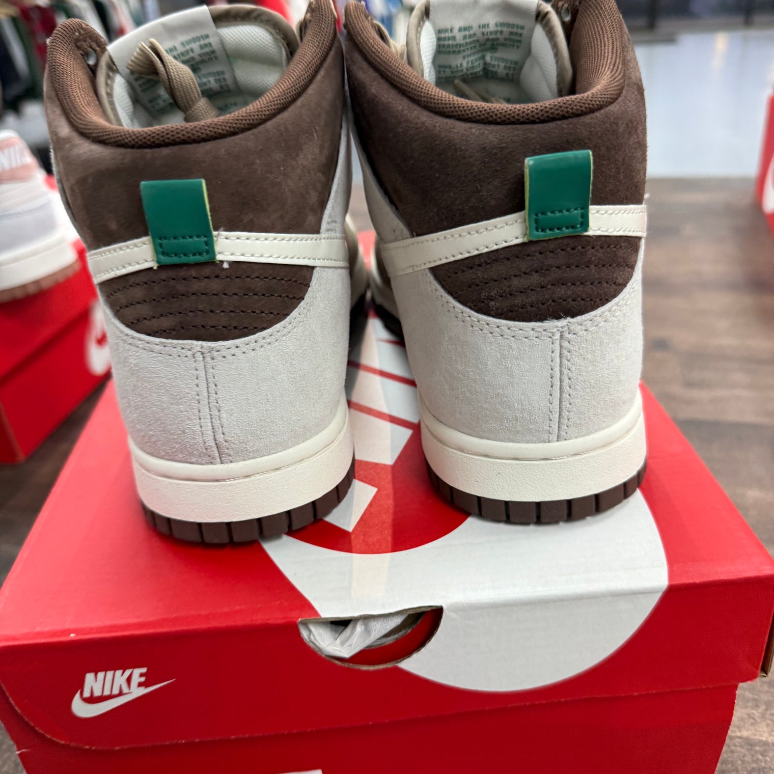 Nike Dunk High Light Chocolate (Men's) (US 8) (Lightly Worn)