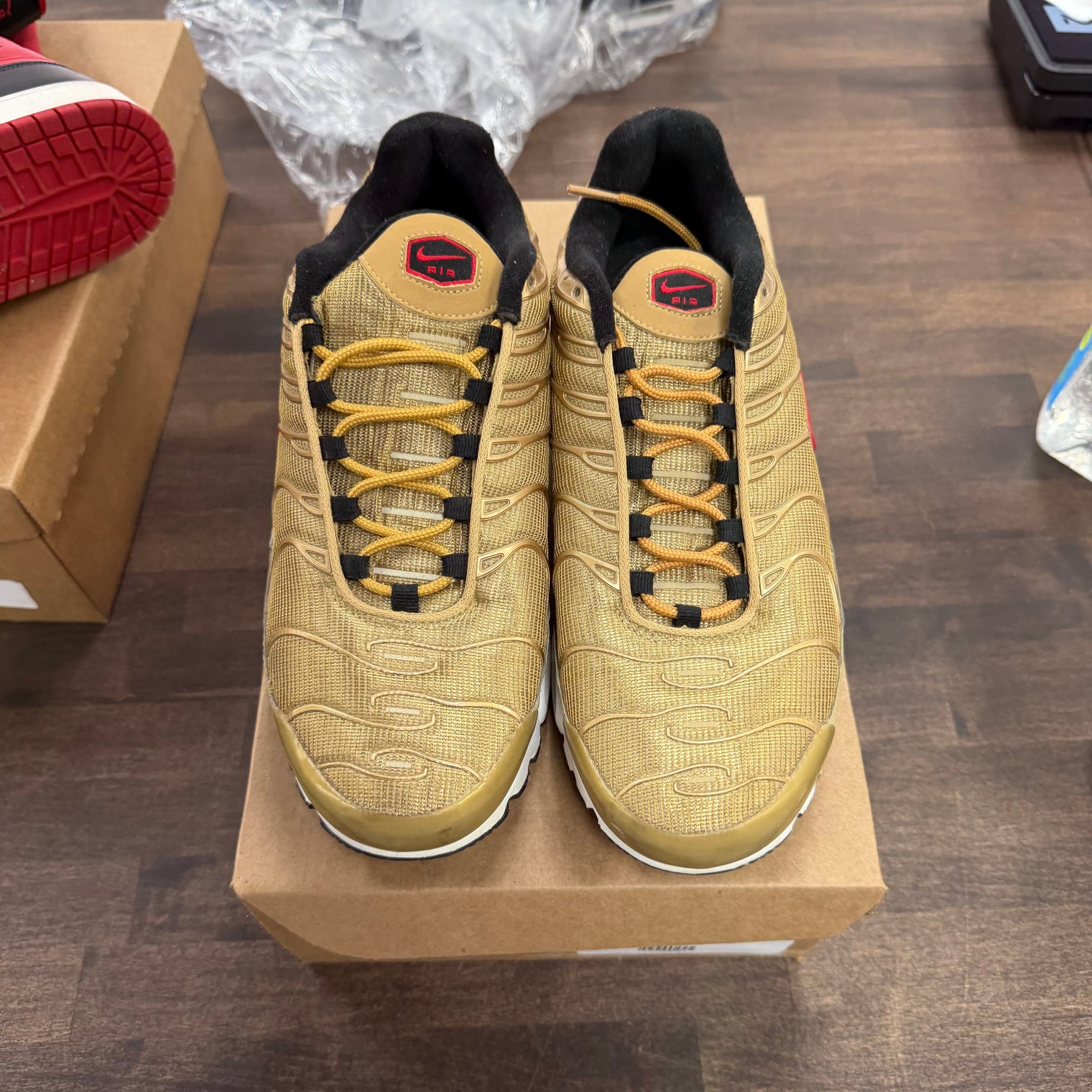 Metallic Gold Air Max Plus (USED, No Box)