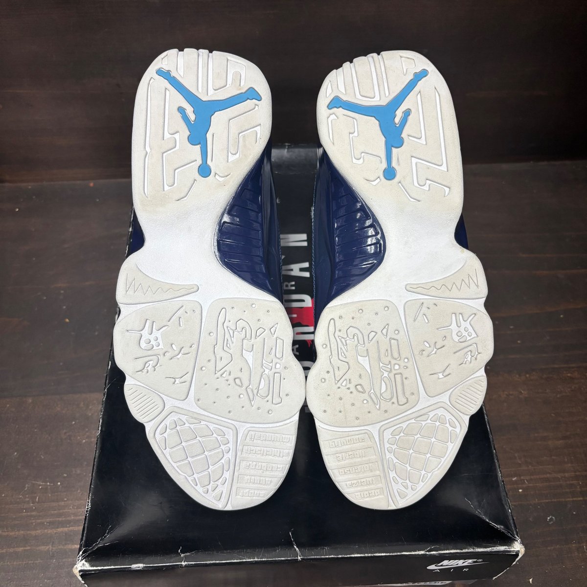 Jordan 9 Retro Pearl Blue Size 9.5 (Pre-Owned) - box