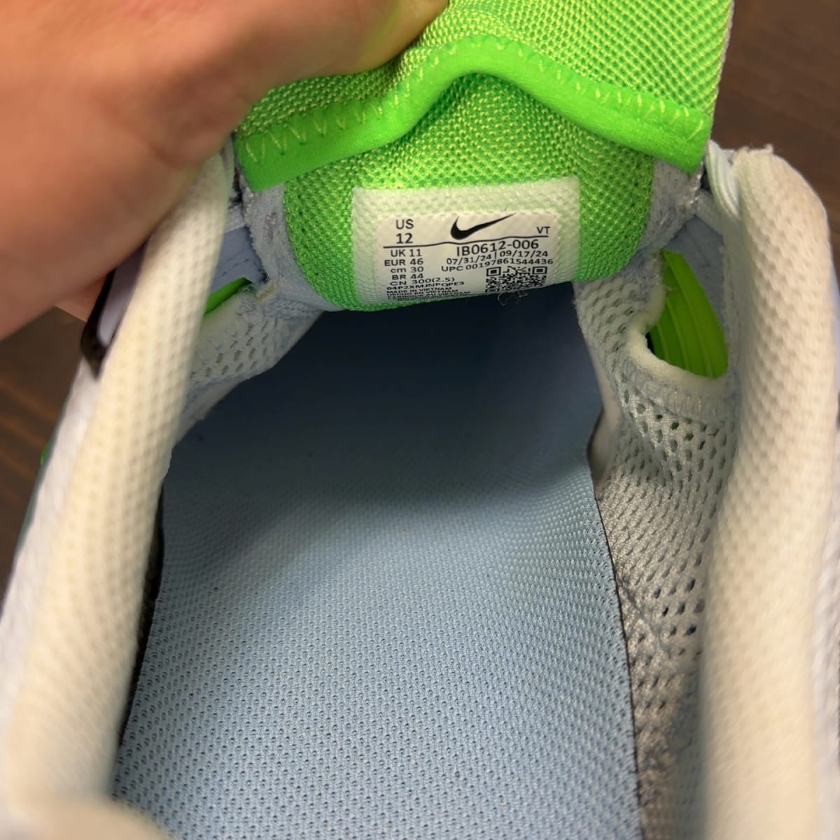 Nike Air Pegasus Wave Football Grey Green Strike Size 12 (Pre-Owned) - aux