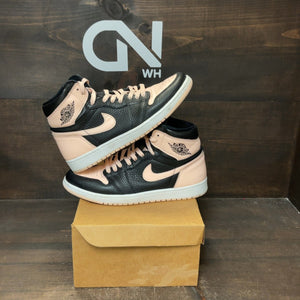 Jordan 1 Retro High Black Crimson Tint Size 9.5 (Pre-Owned) - Image 1