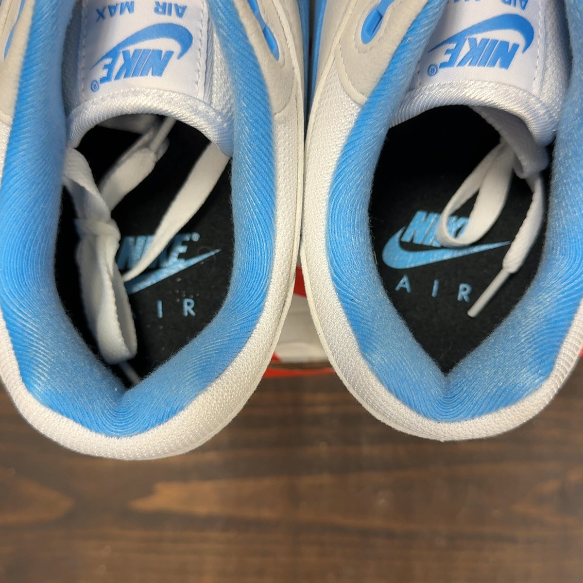 Nike Air Max 1 White University Blue Size 10.5 (Pre-Owned) - aux