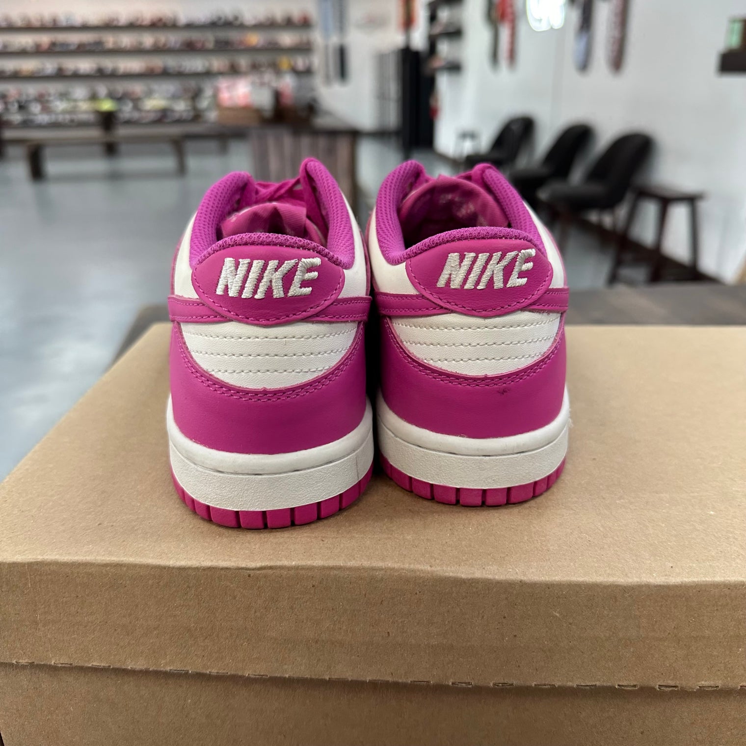 Active Fuschia Dunk Low (GS) (Used, No Box)