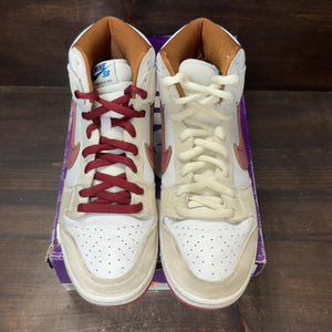 Nike SB Dunk High Sail Bright Crimson Size 10.5 (Pre-Owned) - tag