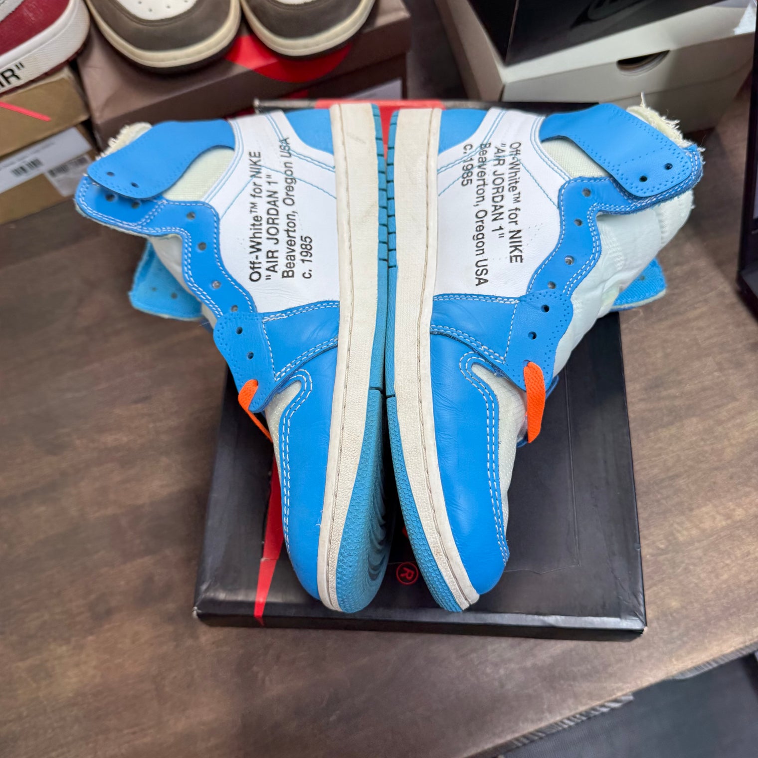 Off-White University Blue Jordan 1 High Retro (USED)