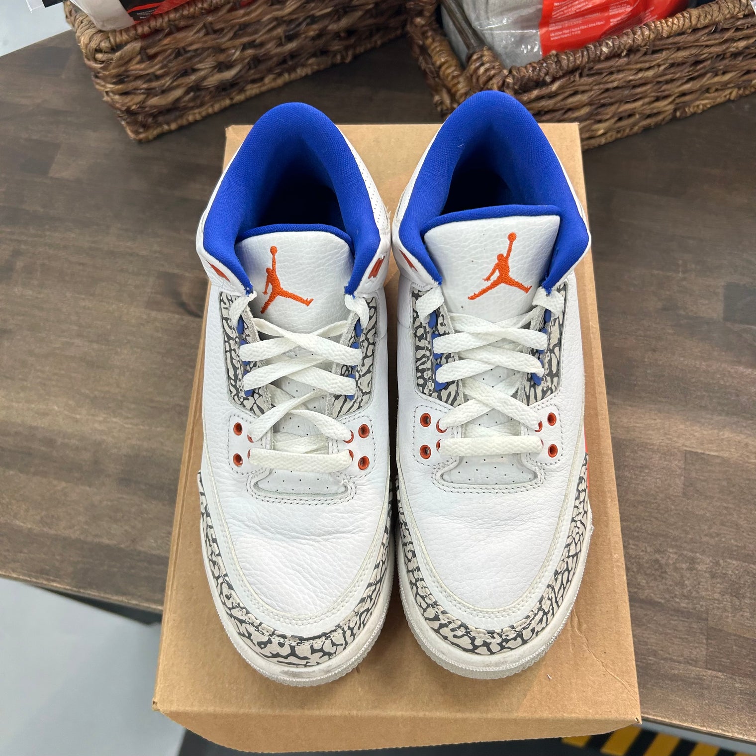 (GS) Knicks Jordan 3 Retro (USED, No Box)