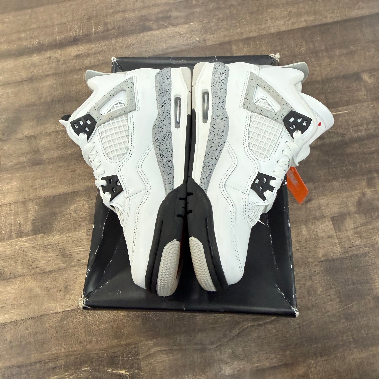 White Cement Jordan 4 Retro (GS) (USED)