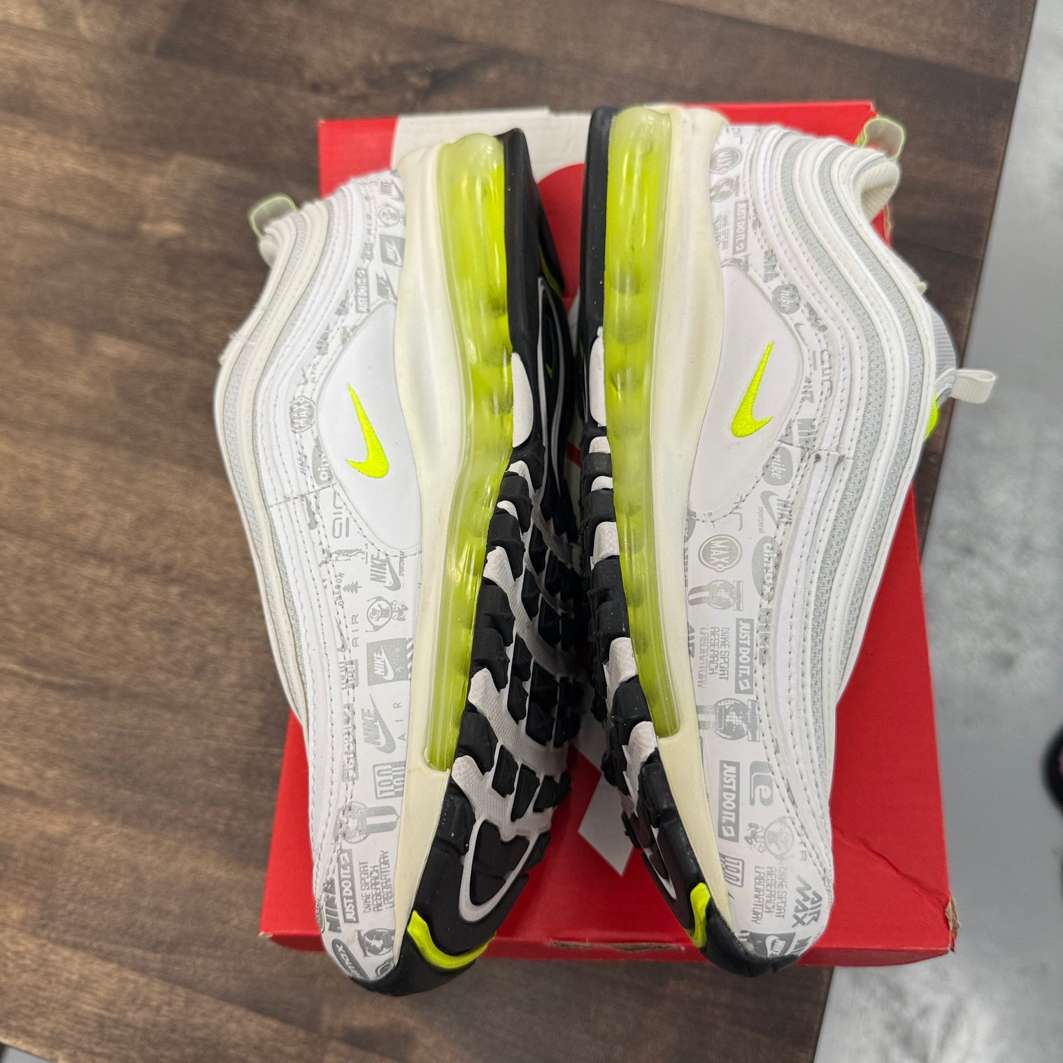 Just Do It White Air Max 97 GS (Used)