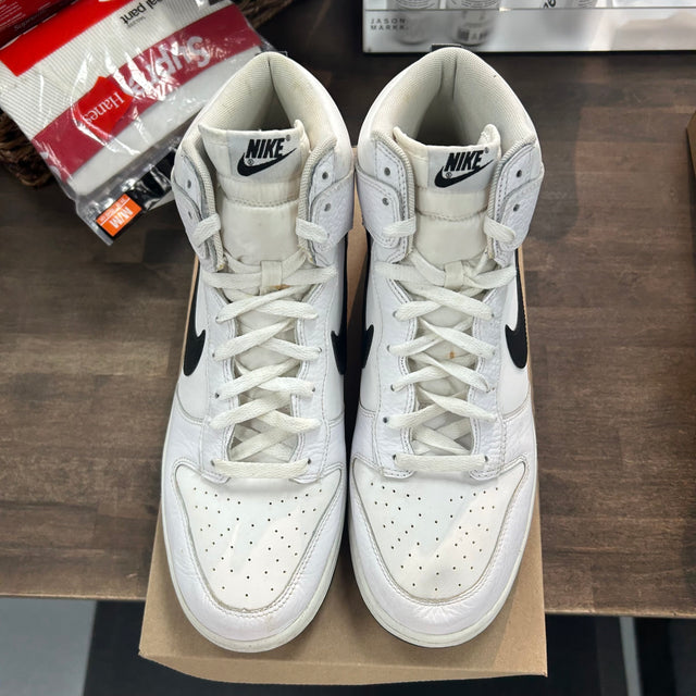 White Black Nike Dunk High 2012 (Used, No Box)