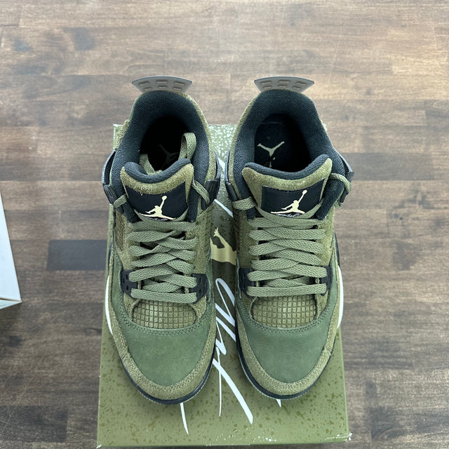 Craft Olive Jordan 4 Retro (GS) (USED)