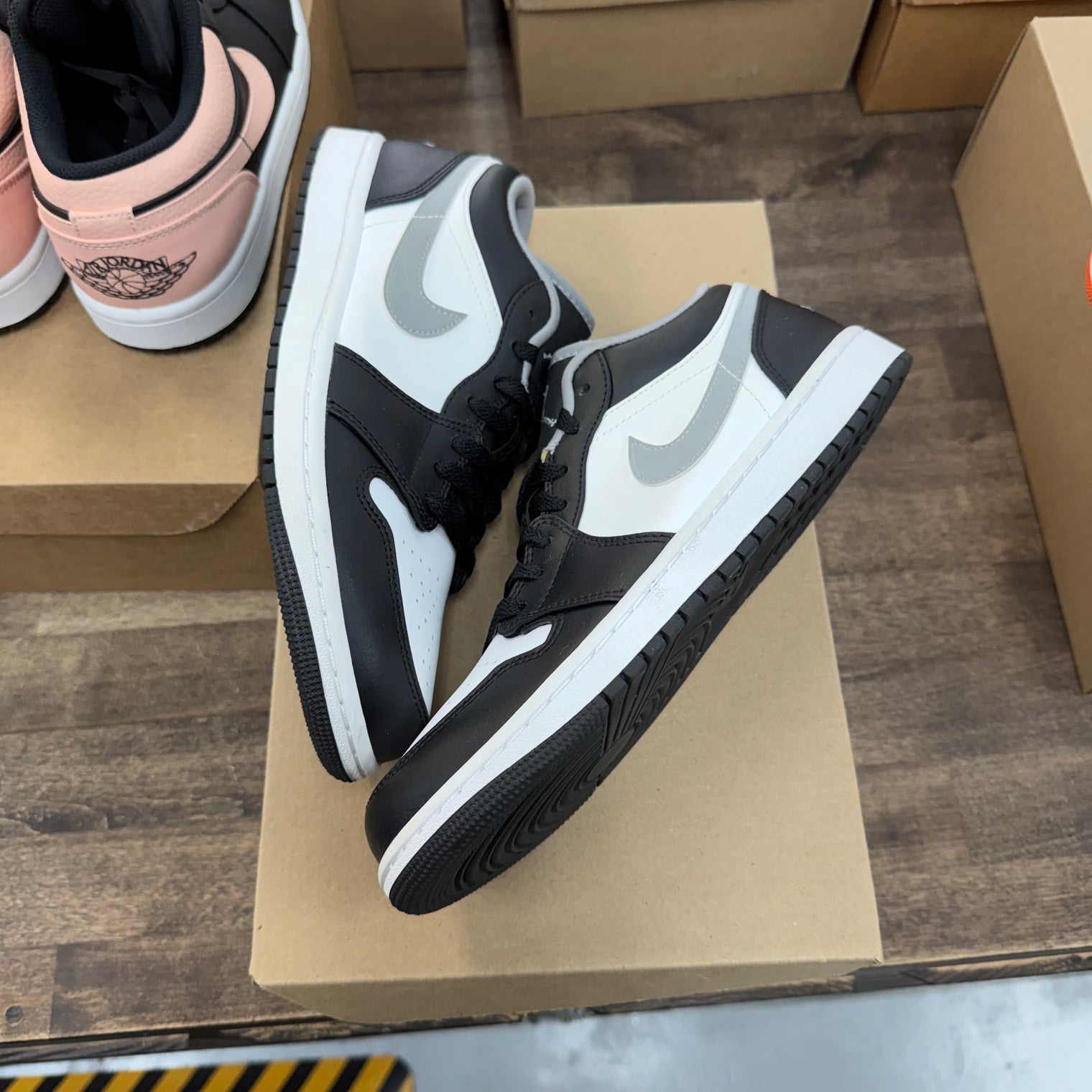 Black White Grey Jordan 1 Low (USED, No Box)
