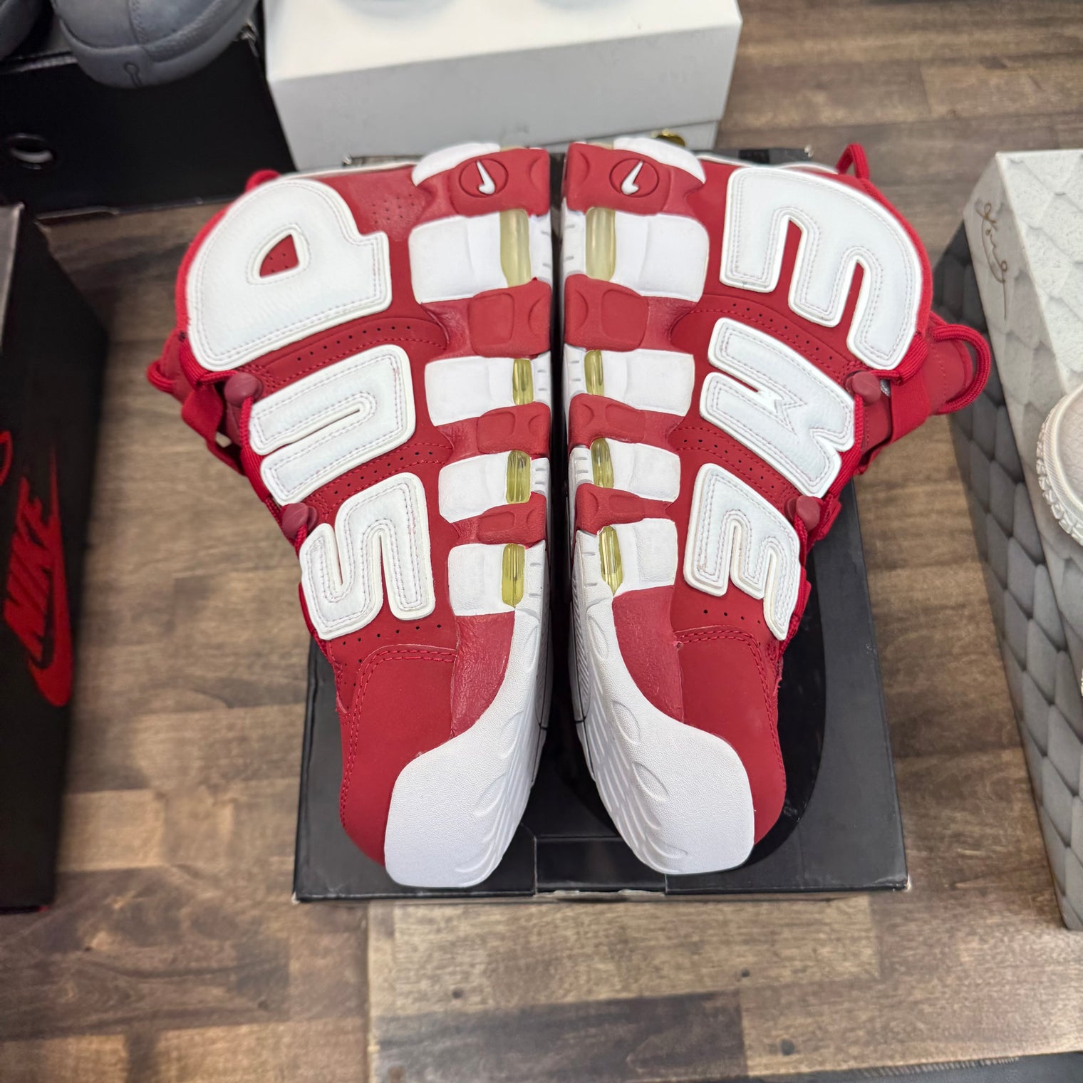 Supreme Suptempo Red Nike Air More Uptempo (USED)
