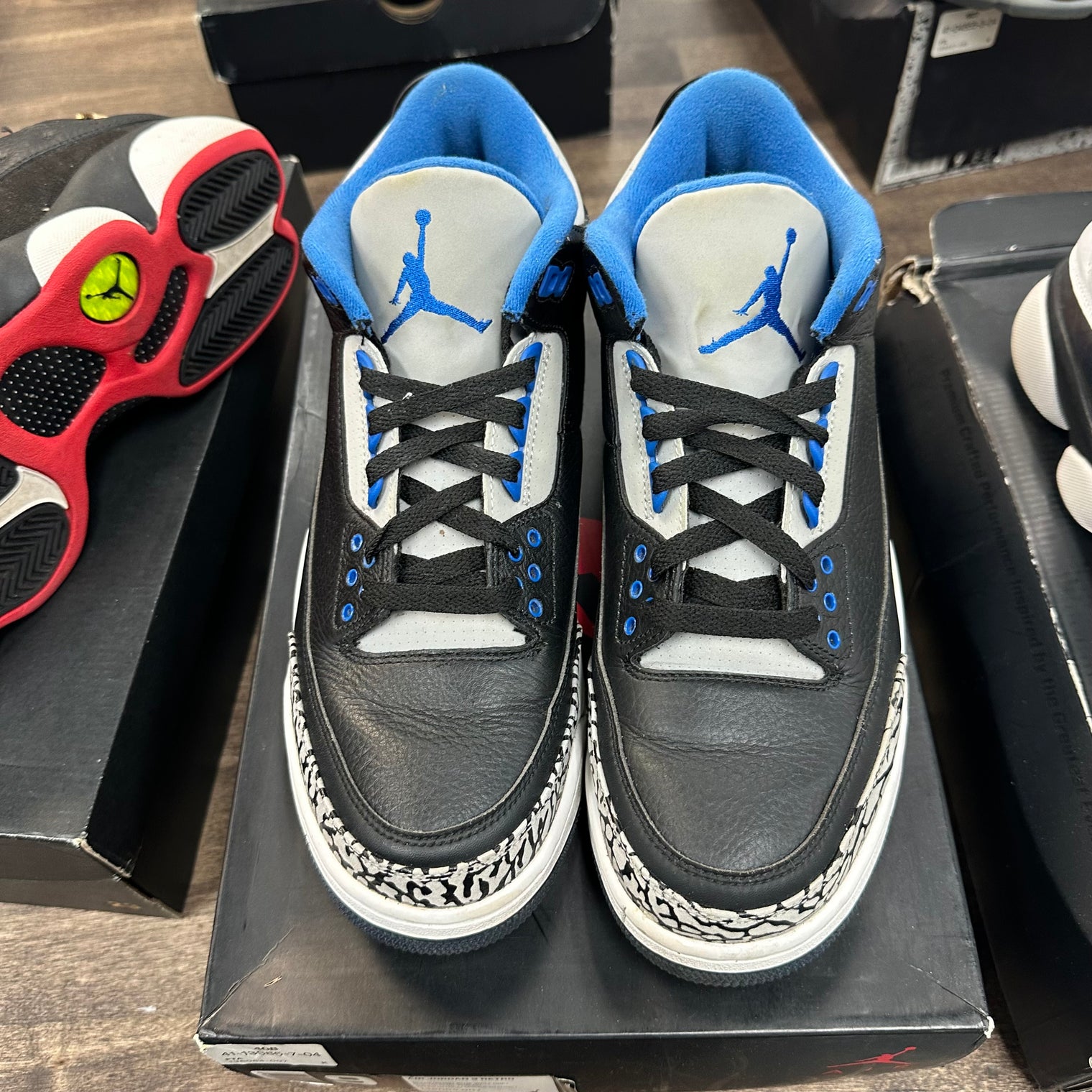 Sport Blue Jordan 3 Retro (USED)