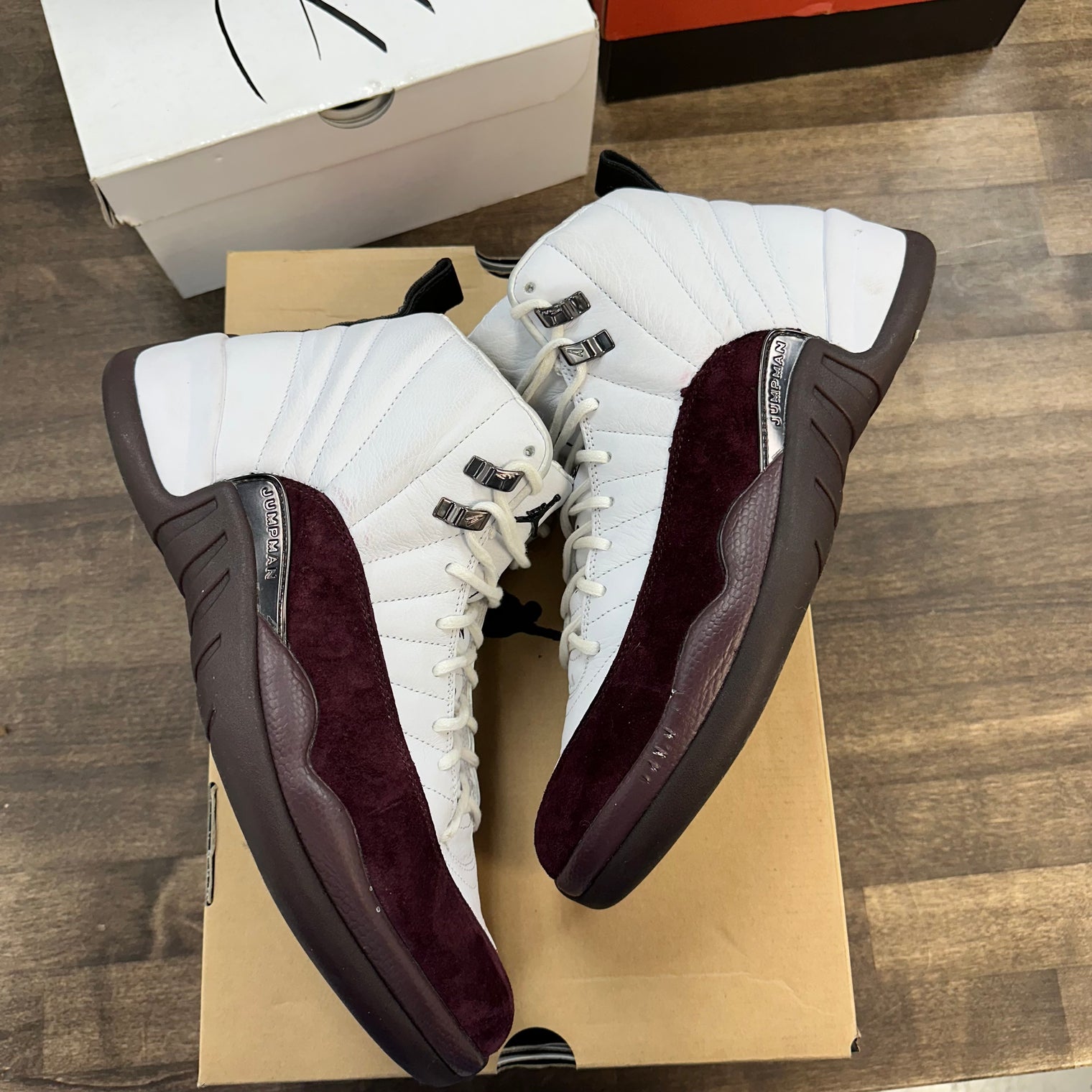 (W) White A Ma Maniere Jordan 12 Retro (USED)