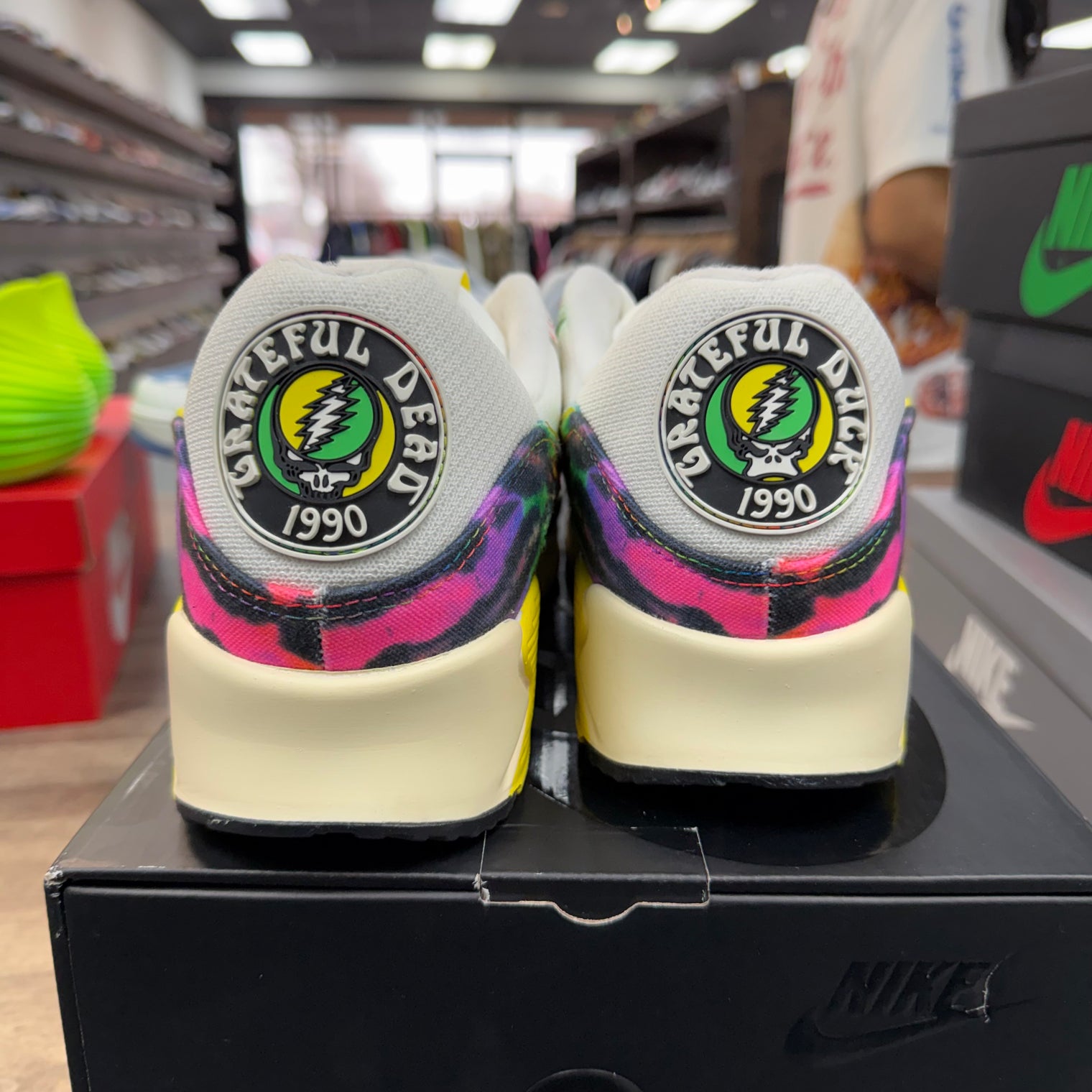 Grateful Dead University Of Oregon Ducks Nike Air Max 90 (Lightly Worn)