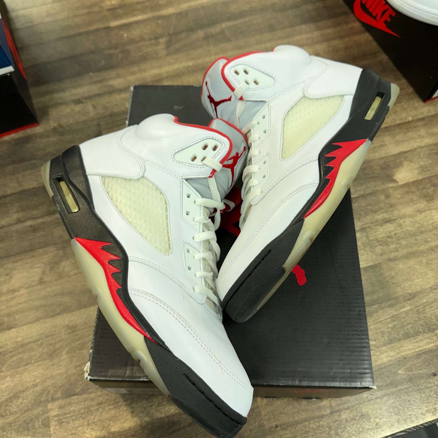 Fire Red Silver Tongue Jordan 5 Retro (2020) (USED)