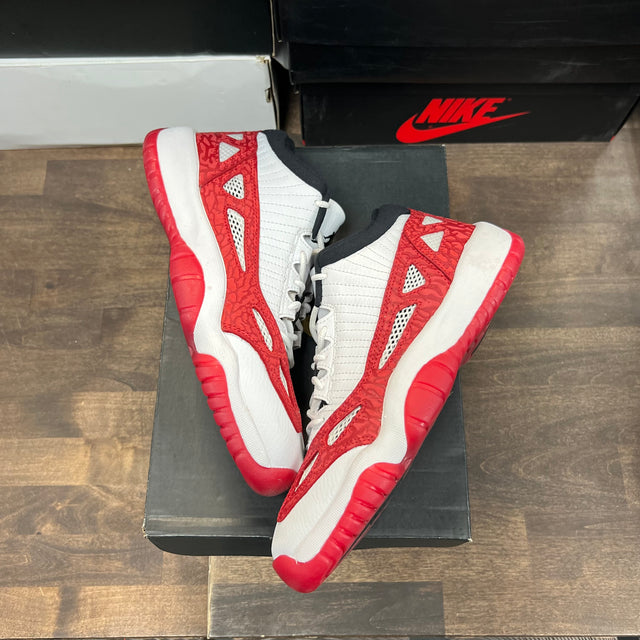 (GS) White Gym Red Jordan 11 Low IE