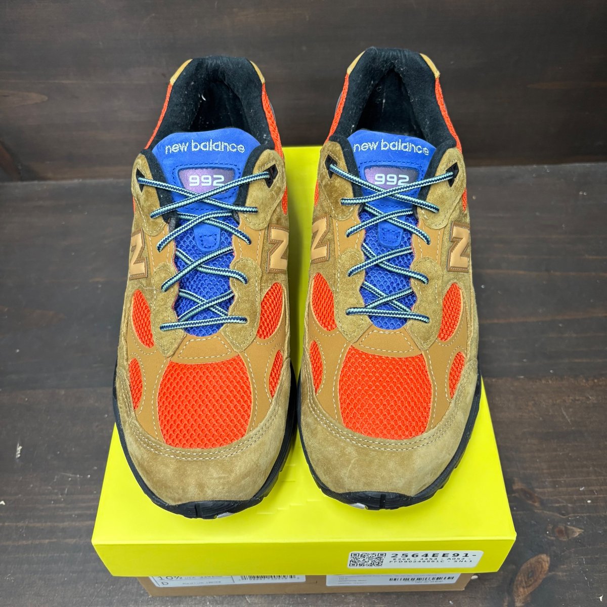 New Balance 992 MiUSA Action Bronson Tiger Eye Size 10.5 (Pre-Owned) - side
