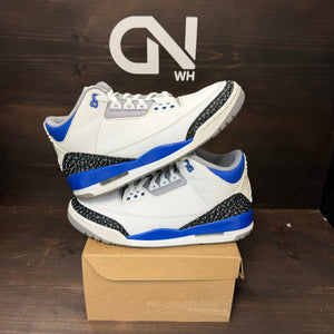 Jordan 3 Retro Racer Blue Size 9.5 (Pre-Owned) - Image 1