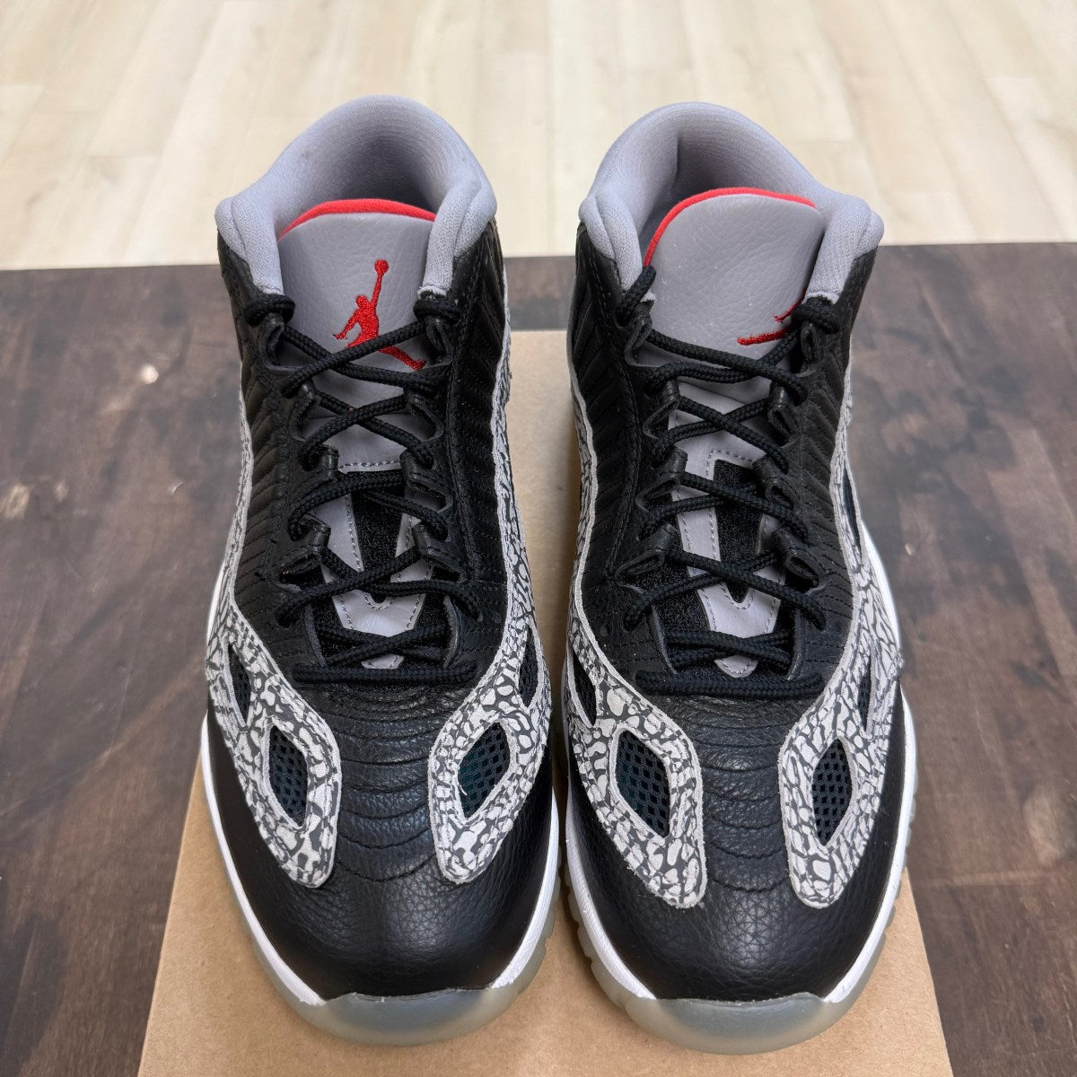 Jordan 11 Retro Low IE Black Cement Size 11 (Pre-Owned) - Image 2