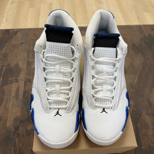 Jordan 14 Retro White Hyper Royal Size 11 (Pre-Owned) - Image 2
