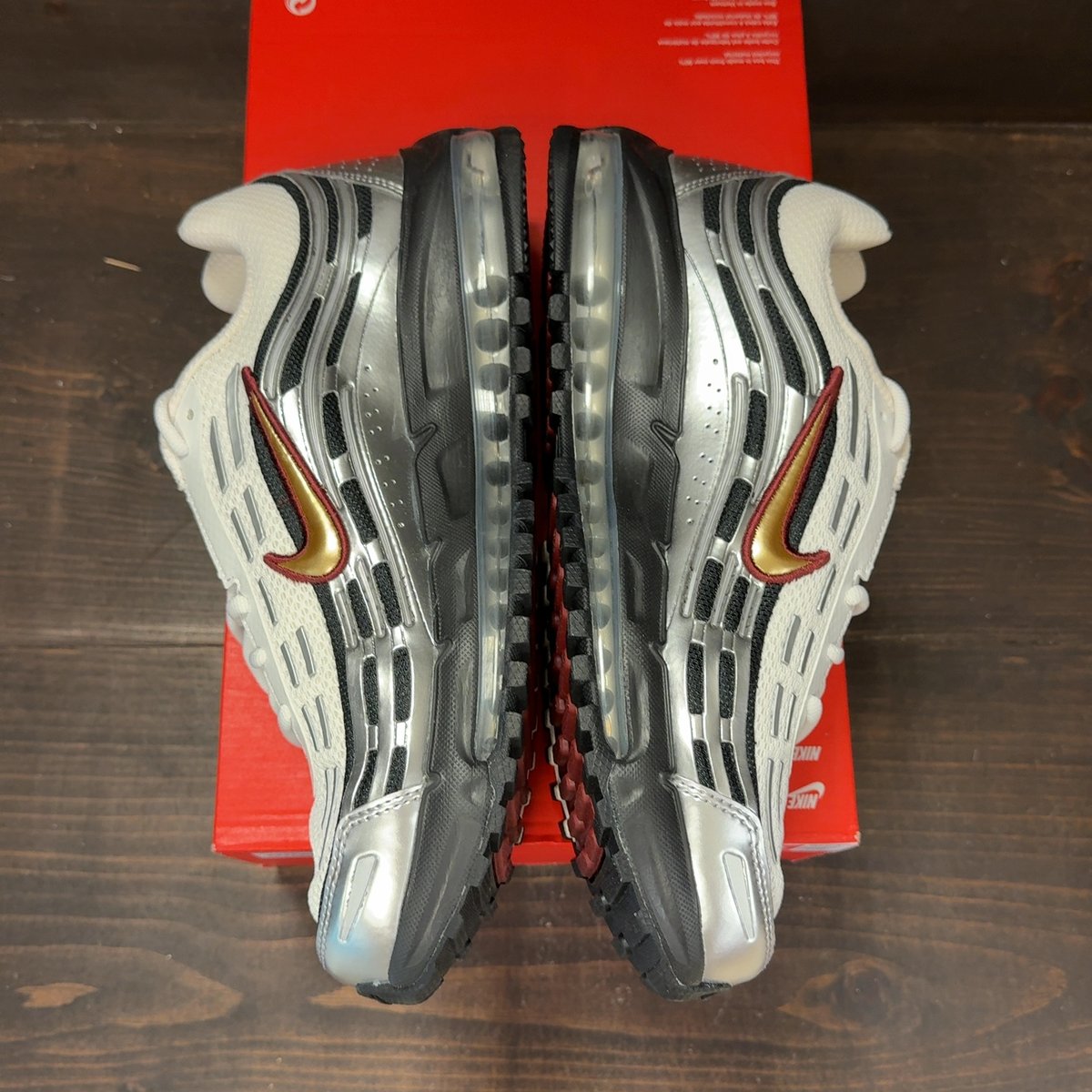 Nike Air Max TL 2.5 Phantom Silver Dark Team Red Size 11 - aux