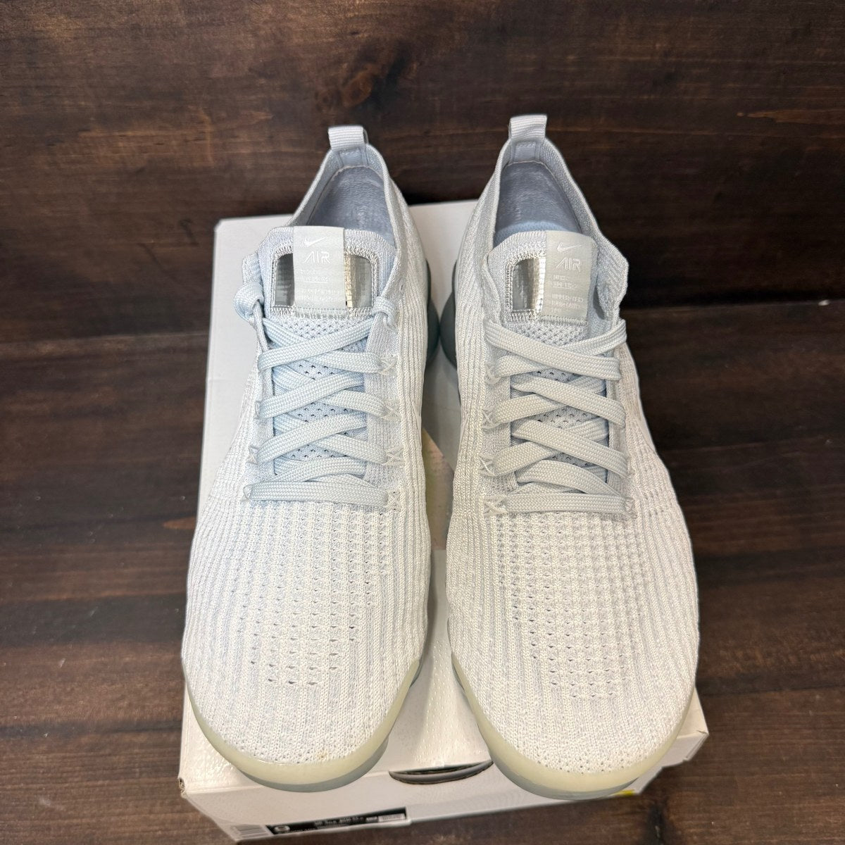 Nike Air VaporMax Flyknit 3 White Pure Platinum - Image 2