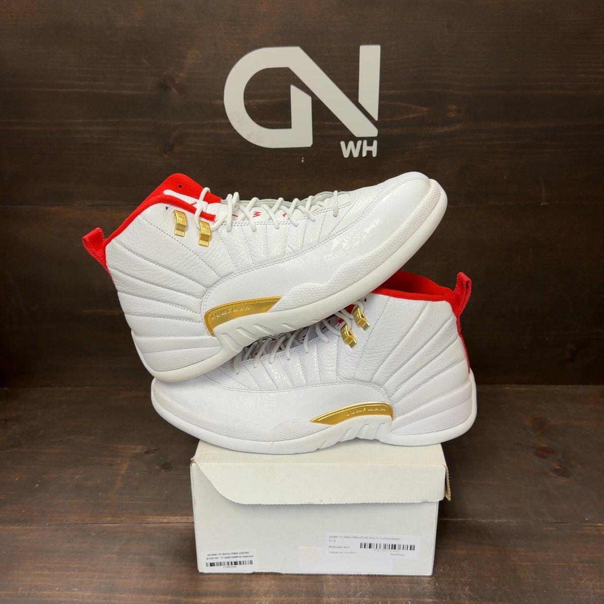 Jordan 12 Retro FIBA (2019) Size 11.5 (Pre-Owned) - front