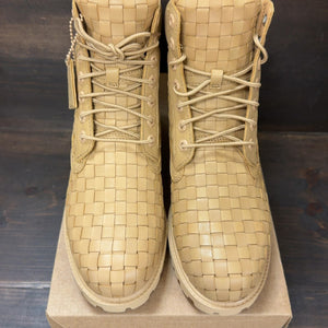 Timberland 6 Inch Premium Boot 'Woven Medium Beige Full Grain' Size 7.5 (Pre-Owned) - Image 4