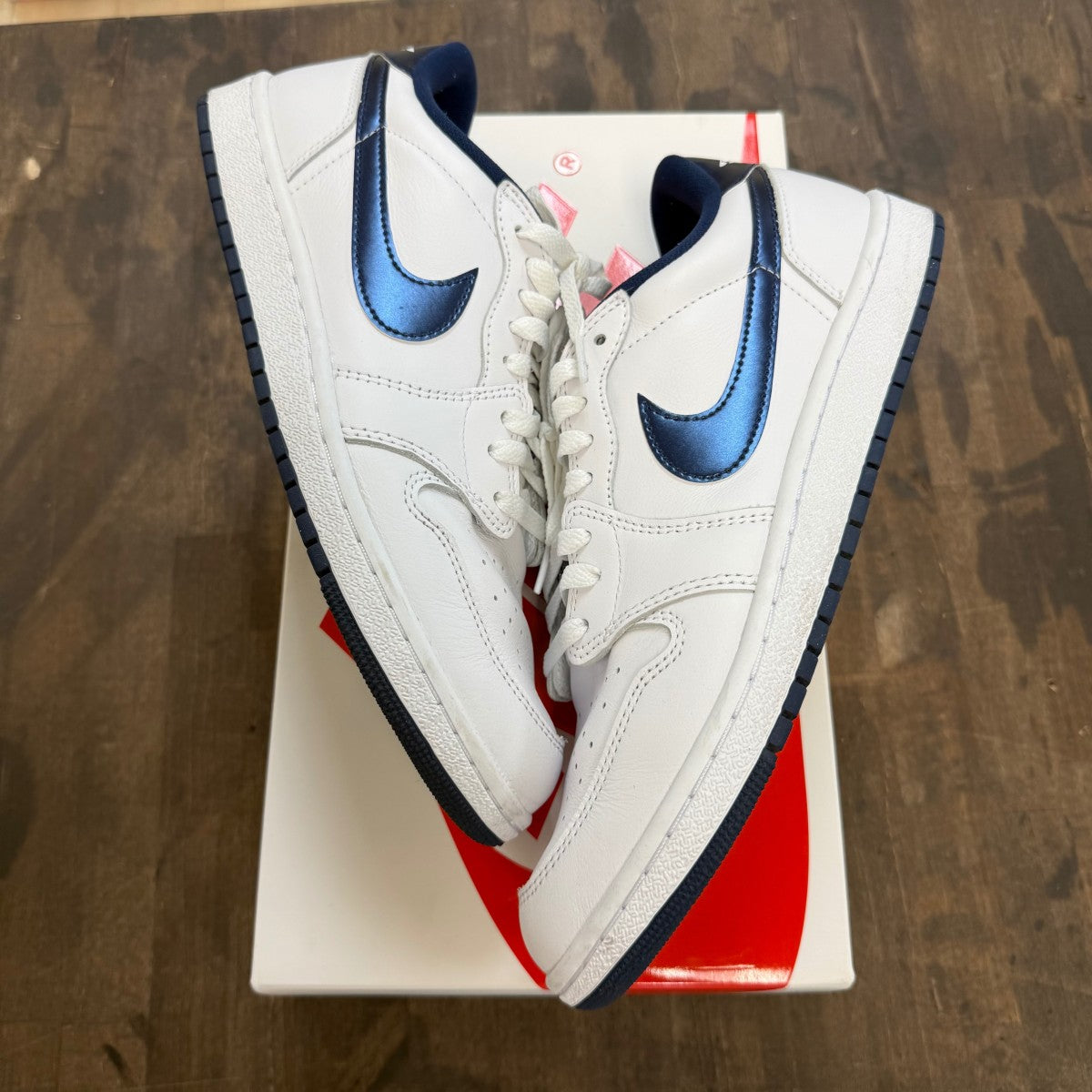 Jordan 1 Retro Low '85 Metallic Blue - Image 1