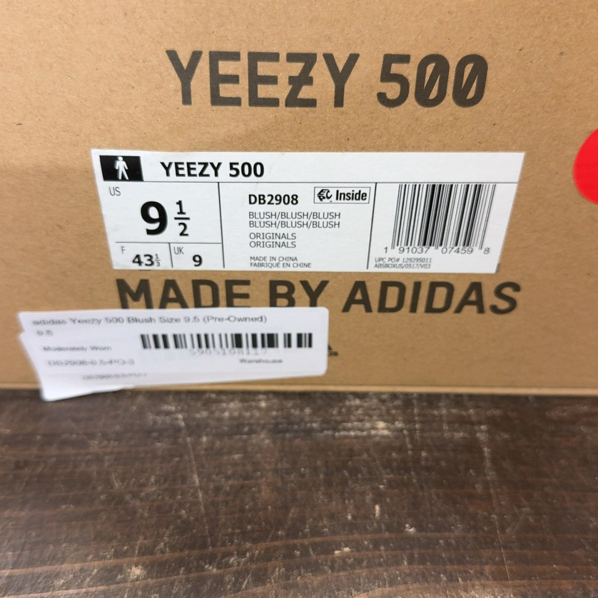 adidas Yeezy 500 Blush Size 9.5 (Pre-Owned) - aux