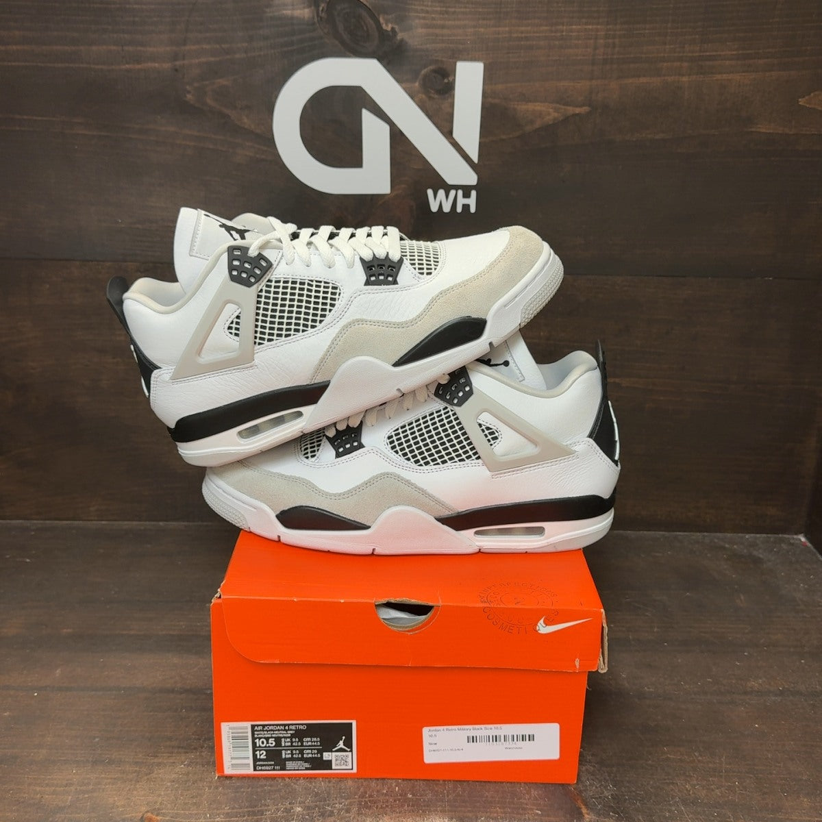 Jordan 4 Retro Military Black - Image 1