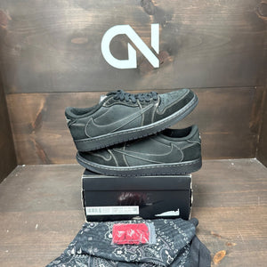 Jordan 1 Retro Low OG SP Travis Scott Black Phantom Size 10.5 (Pre-Owned)