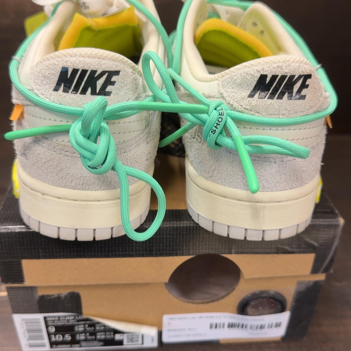 Nike Dunk Low Off-White Lot 14 Size 9 (Pre-Owned) - aux