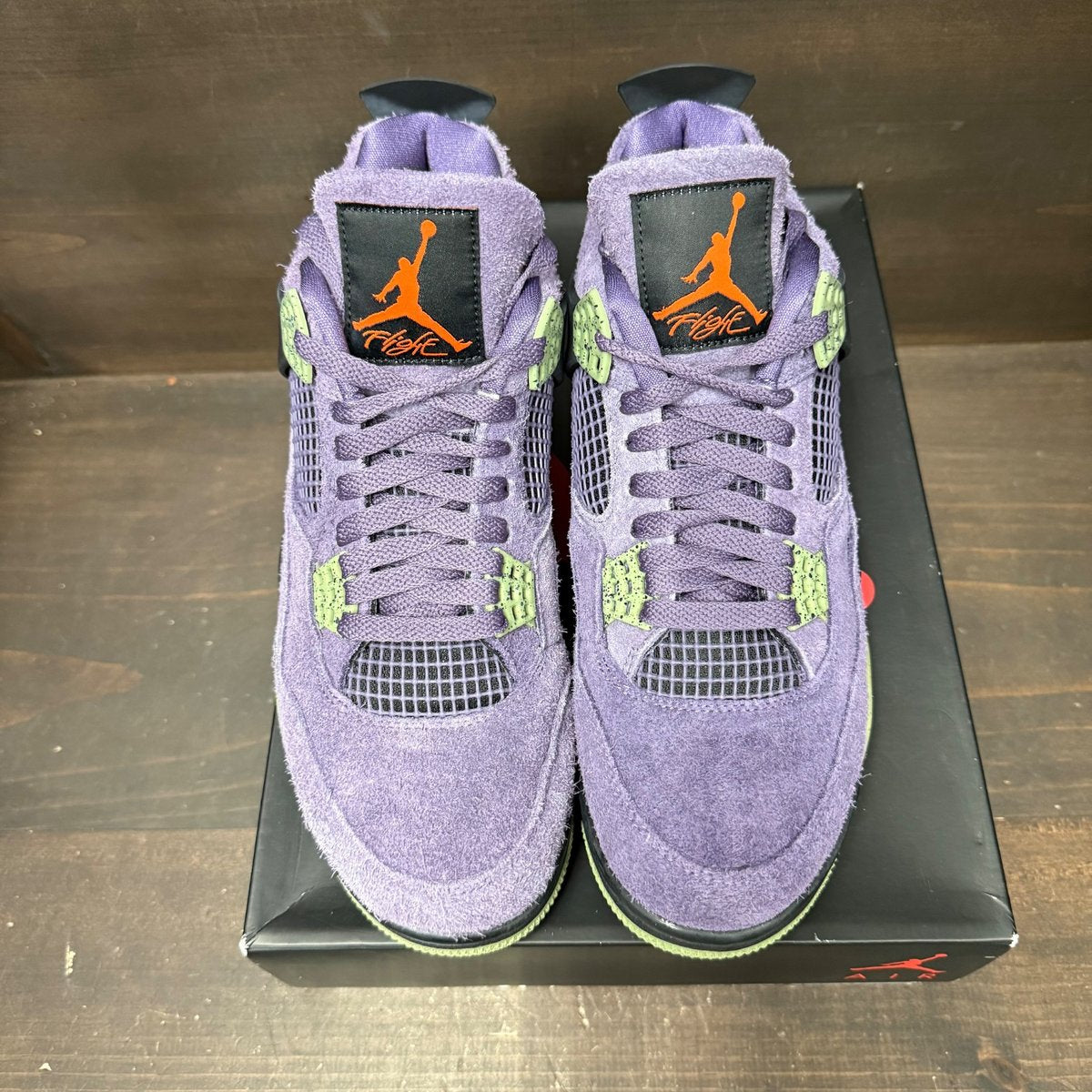 Jordan 4 Retro Canyon Purple (Women's) Size 11.5W (Pre-Owned) - back