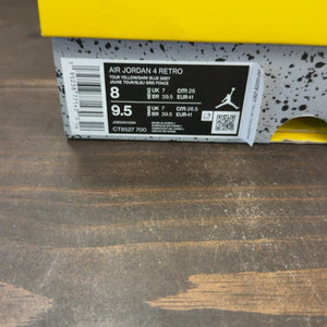 Jordan 4 Retro Lightning (2021) Size 8 (Pre-Owned) - aux