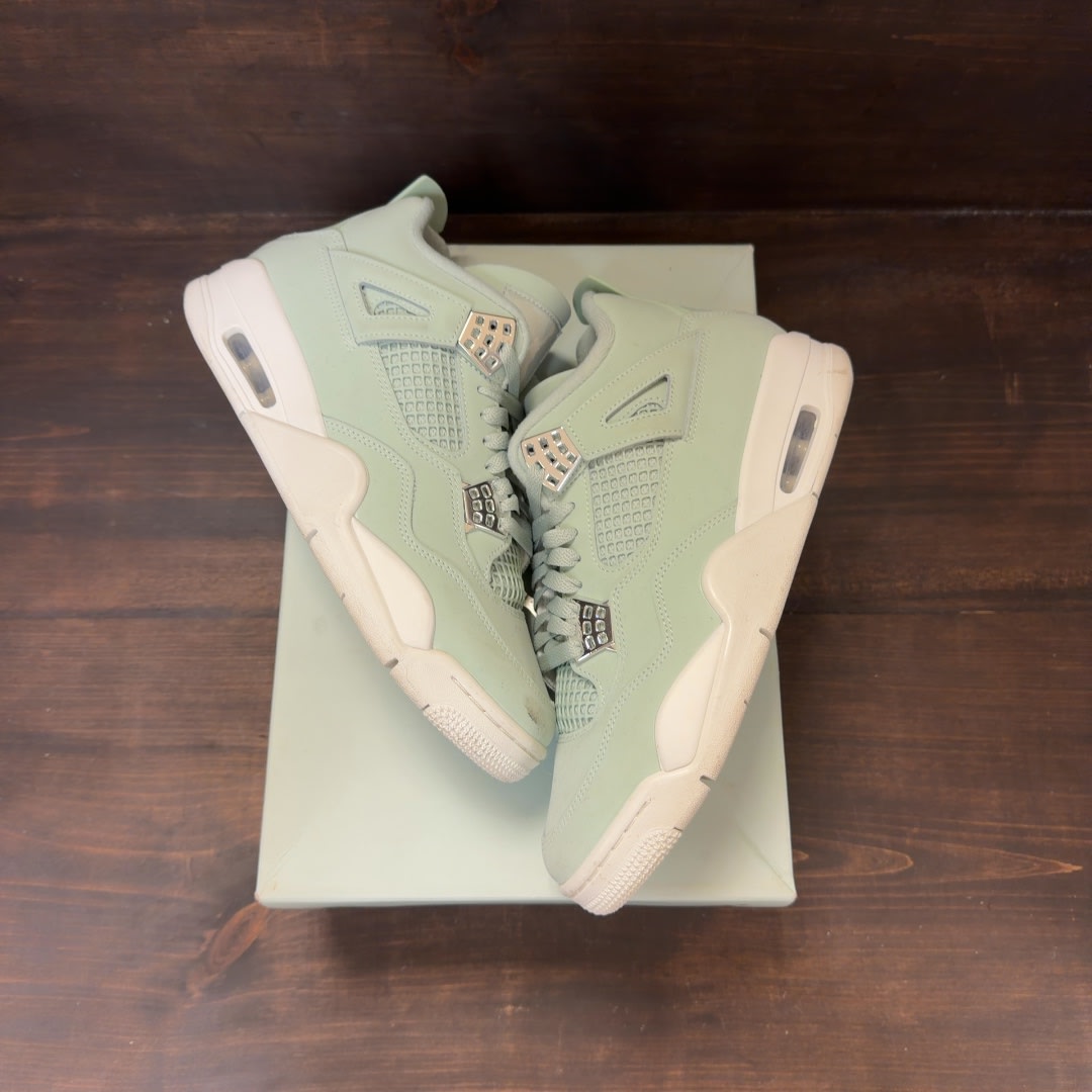 Jordan 4 Retro Seafoam Sail (Women's) - Image 2