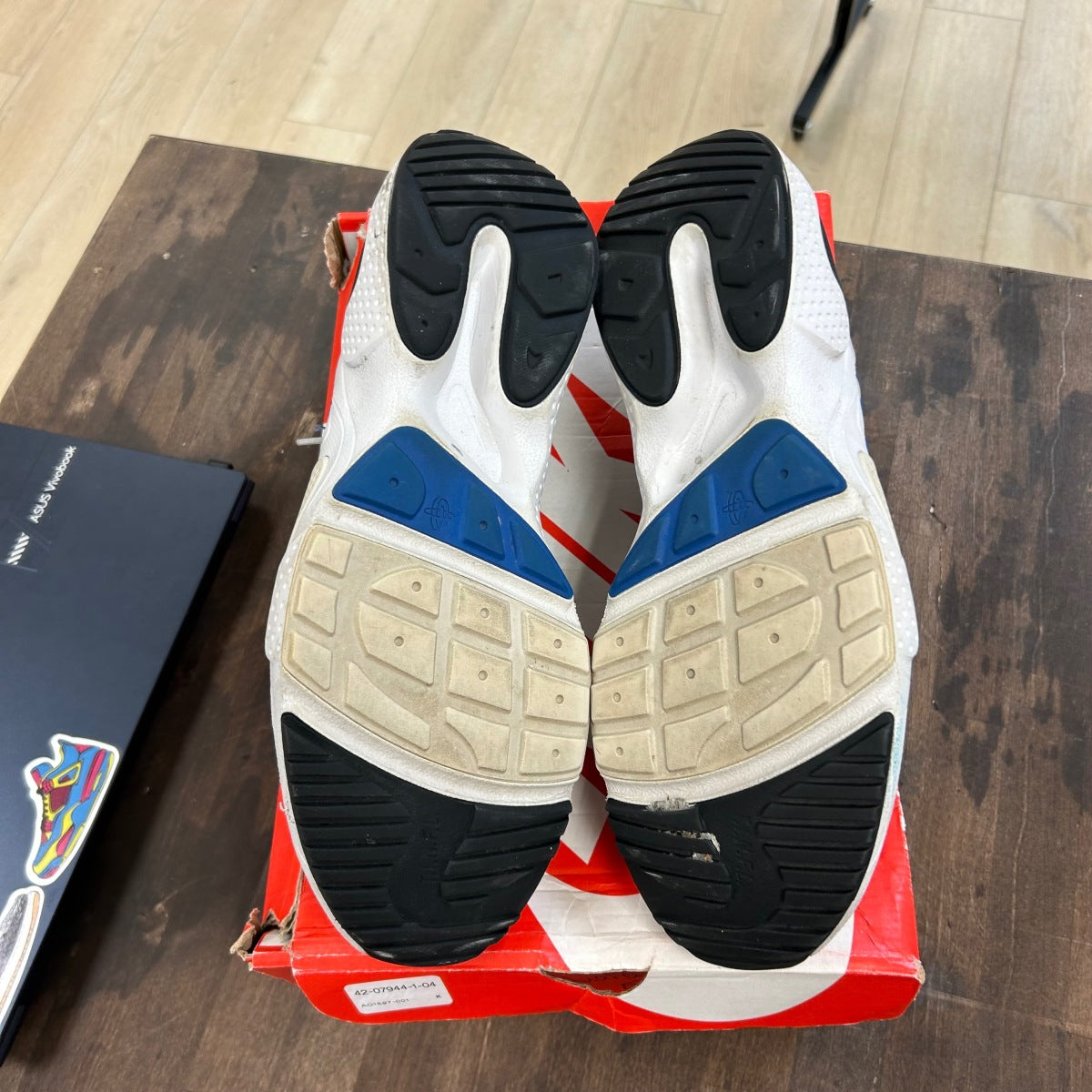 Nike Huarache Edge Txt Black Game Royal University Red Size 14 (Pre-Owned) - Image 5