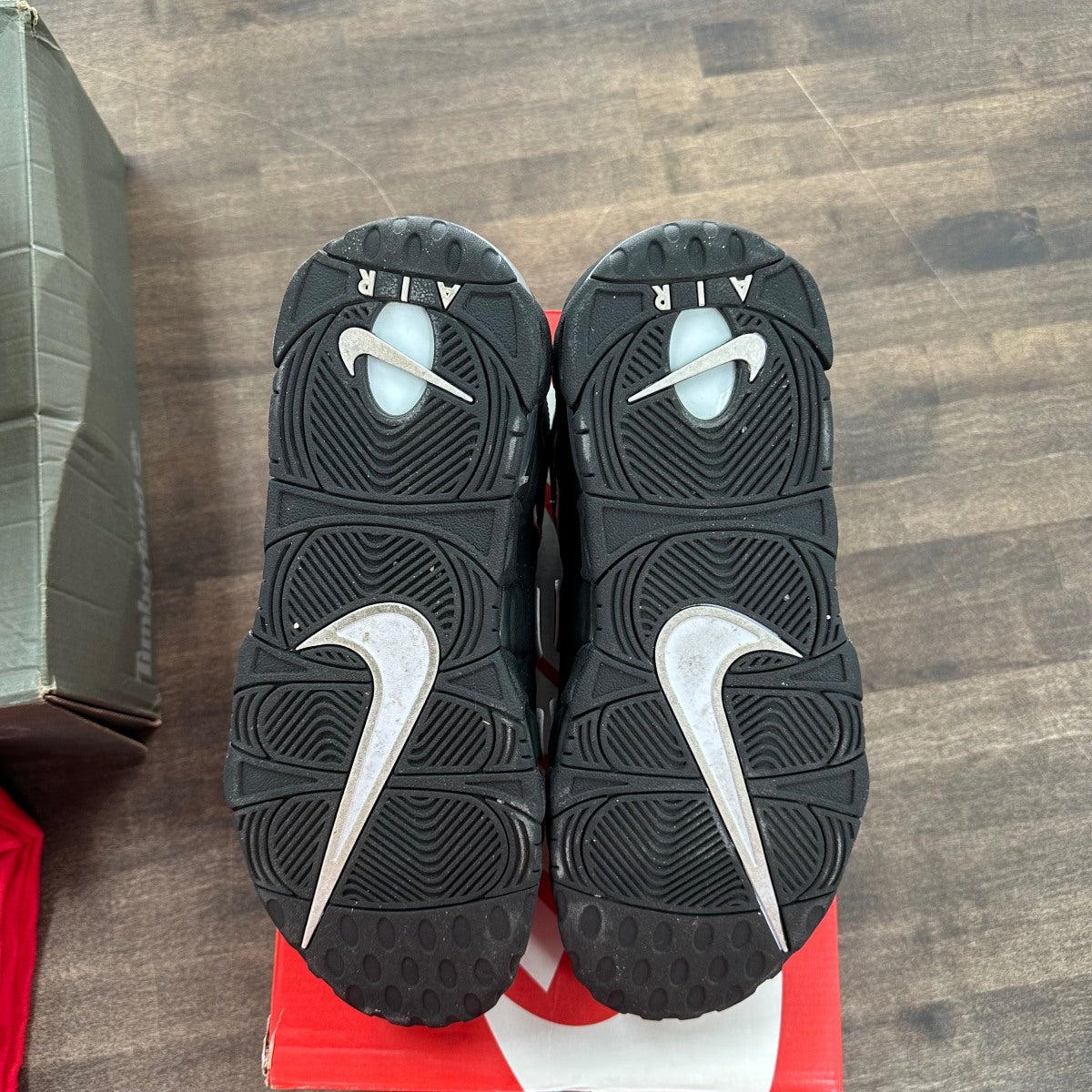 Nike Air More Uptempo Black White - Image 5