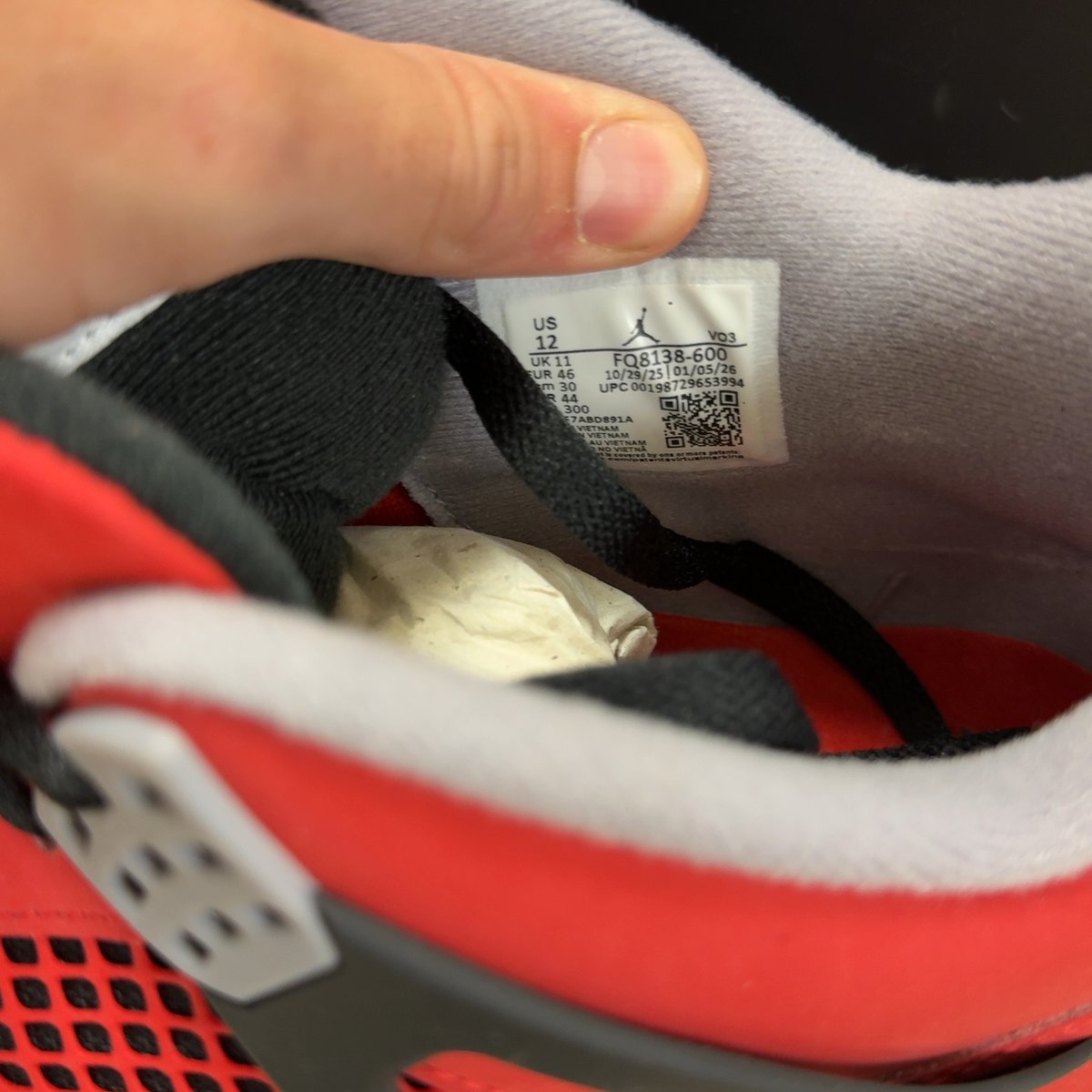 Jordan 4 Retro Toro Bravo (2026) Size 12 (Pre-Owned) - aux