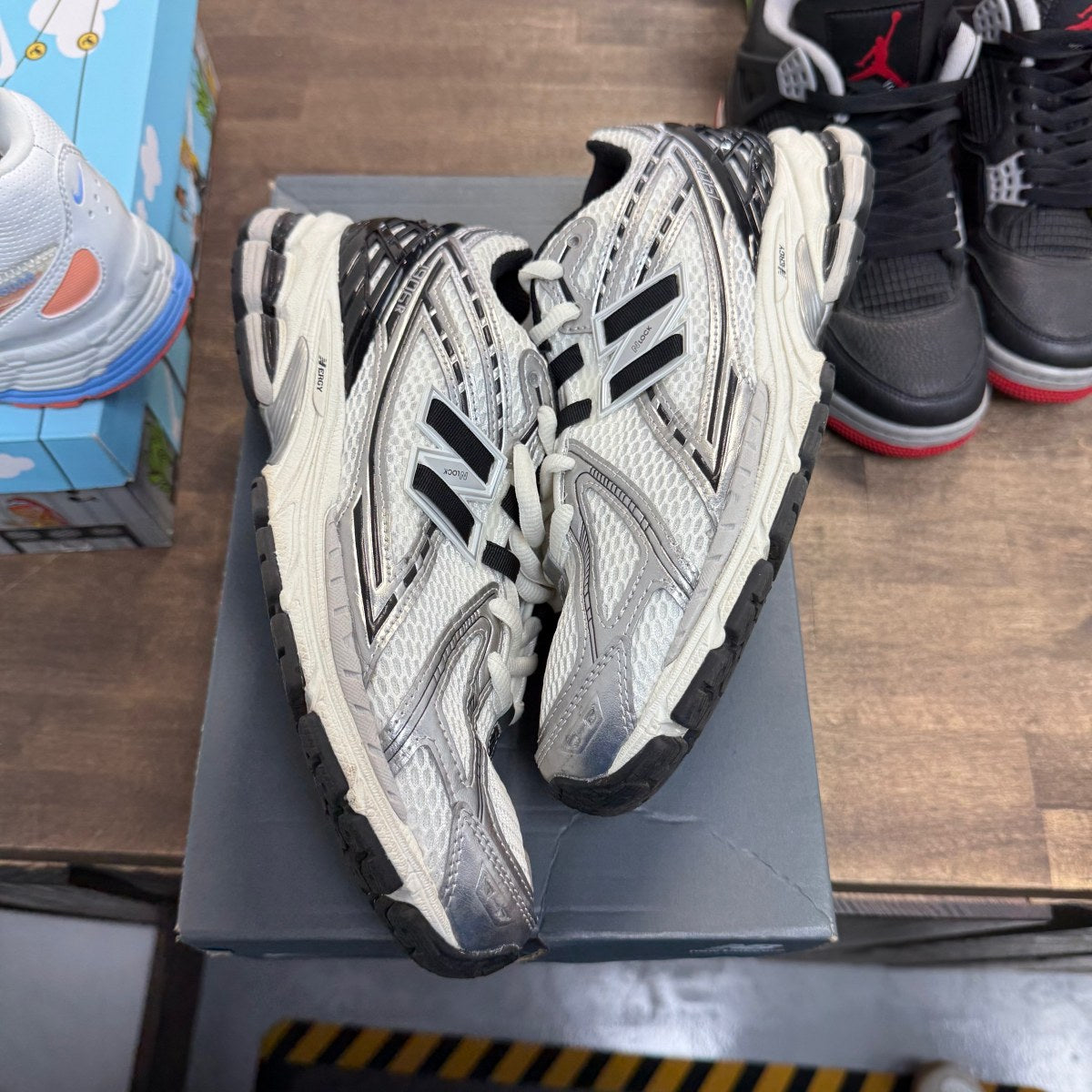 New Balance 1906R Silver Black Size 9.5 (Pre-Owned) - Image 1