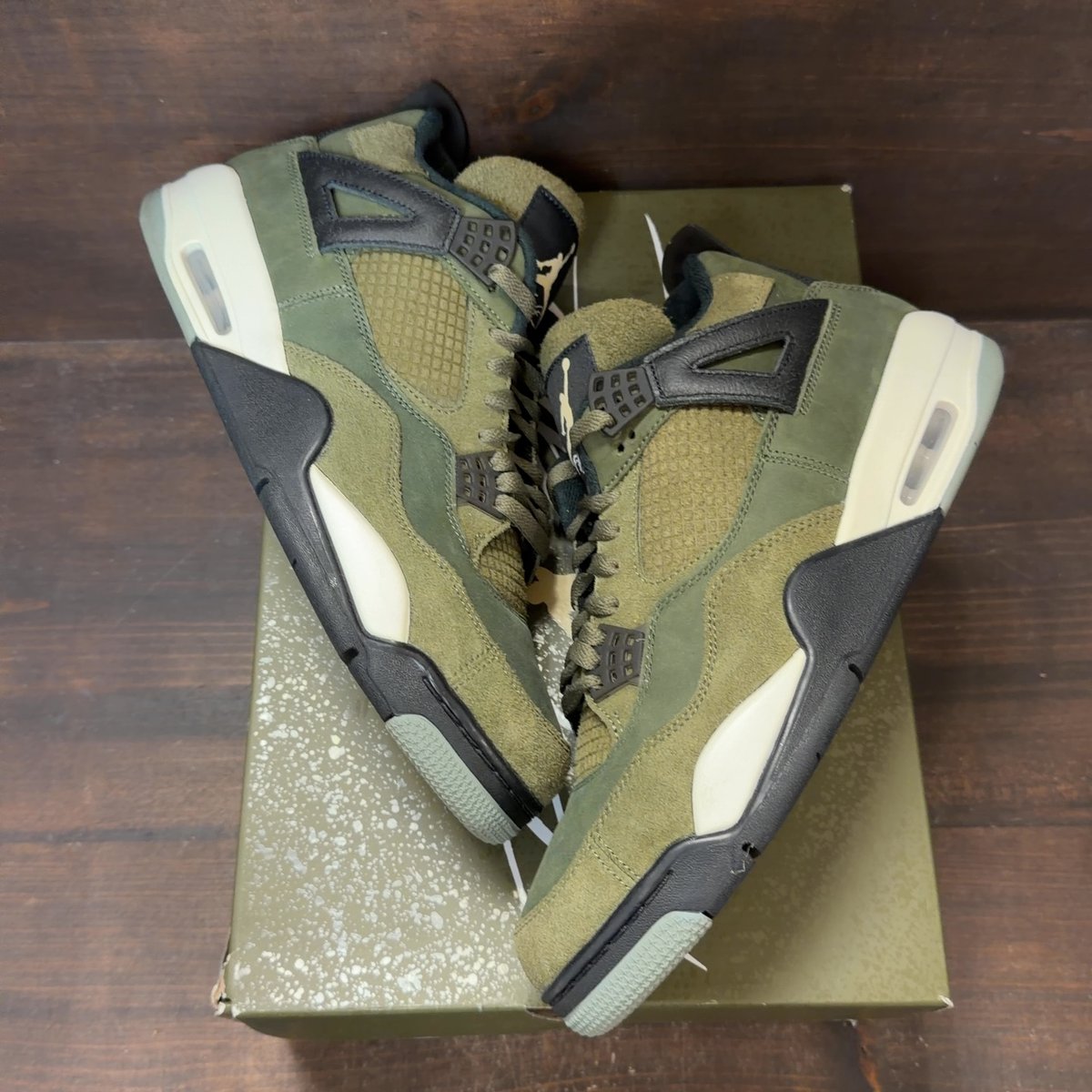 Jordan 4 Retro SE Craft Medium Olive Size 11.5 (Pre-Owned) - back