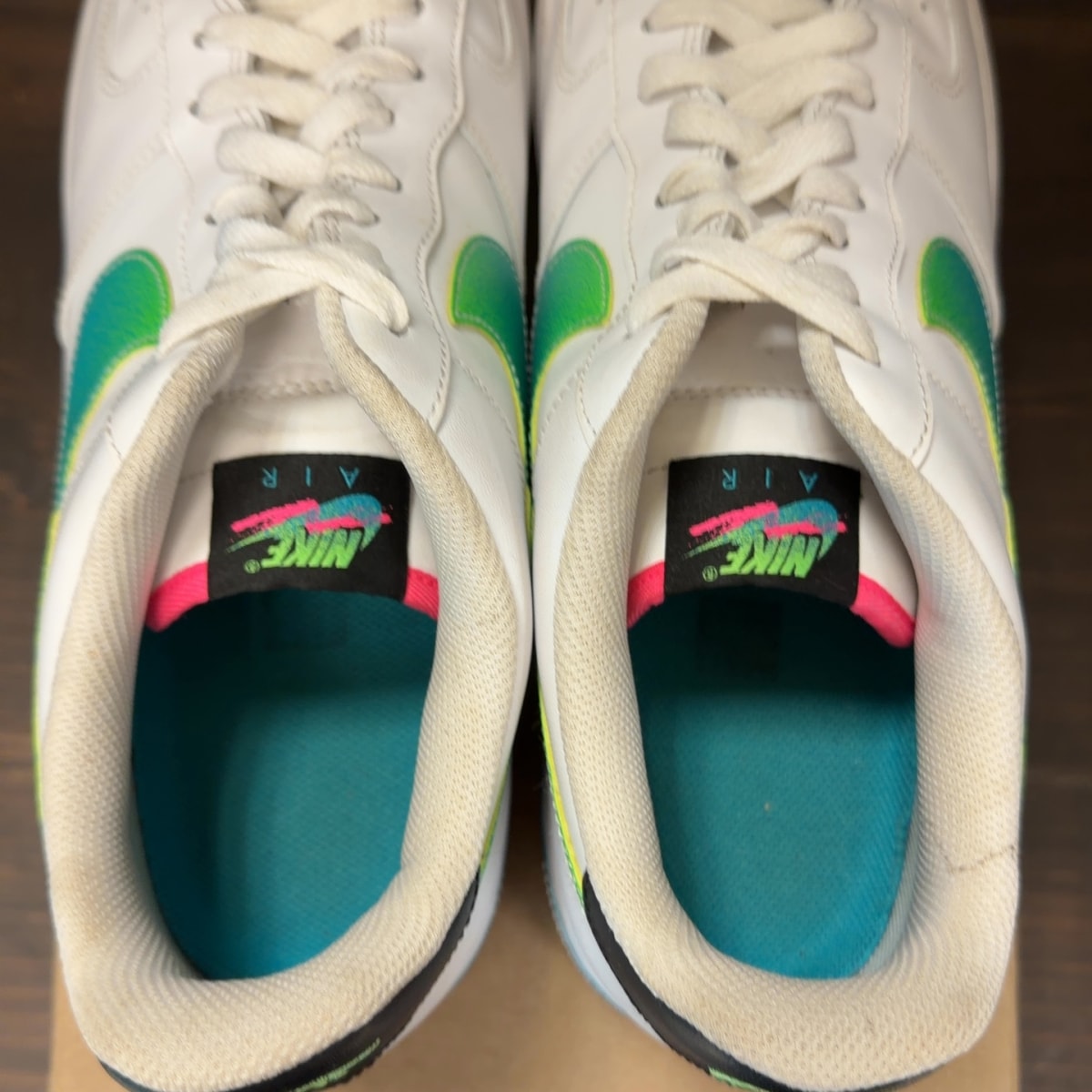 Nike Air Force 1 Low '07 LV8 White Aquamarine Size 13 (Pre-Owned) - Image 6