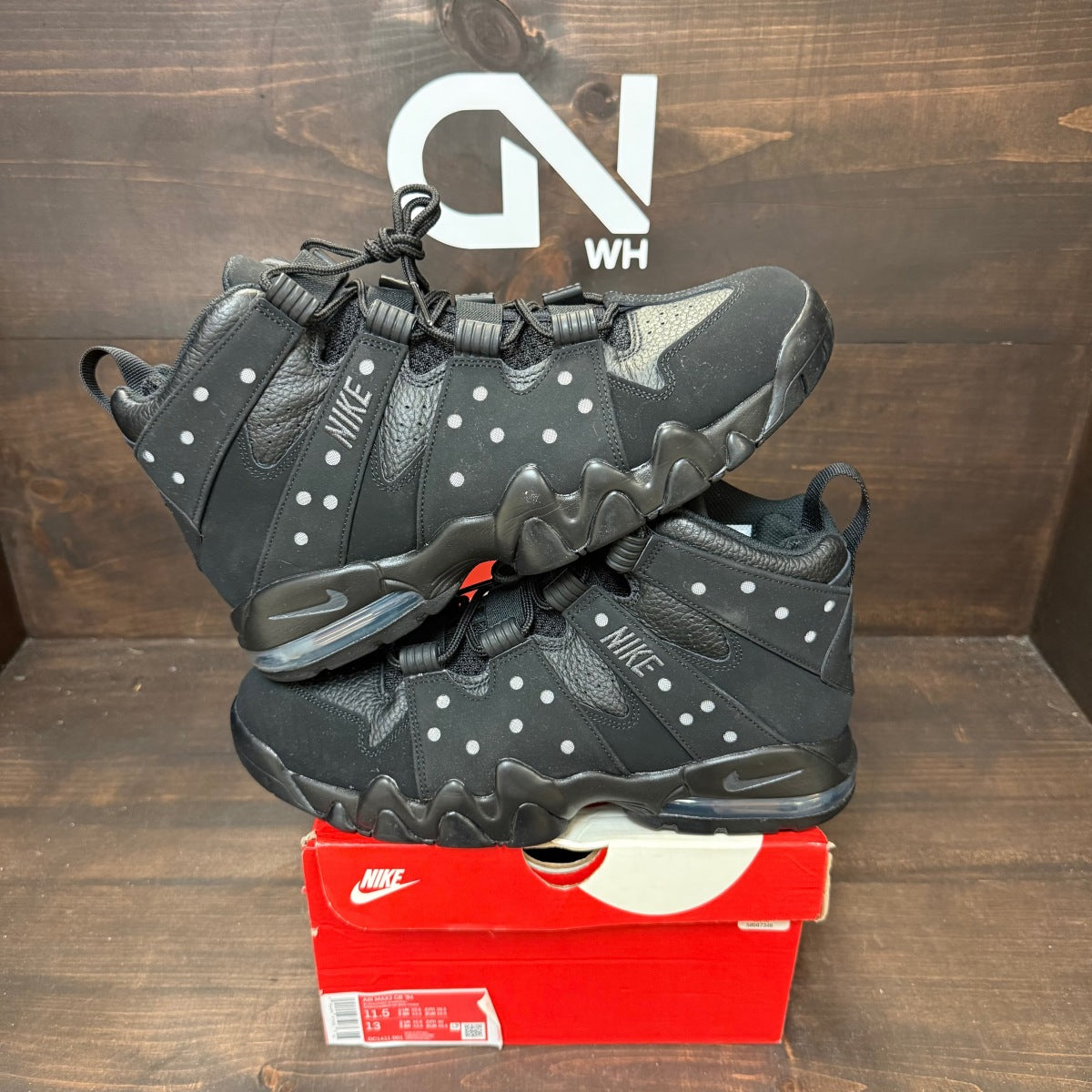 Nike Air Max 2 CB '94 Triple Black - Image 1
