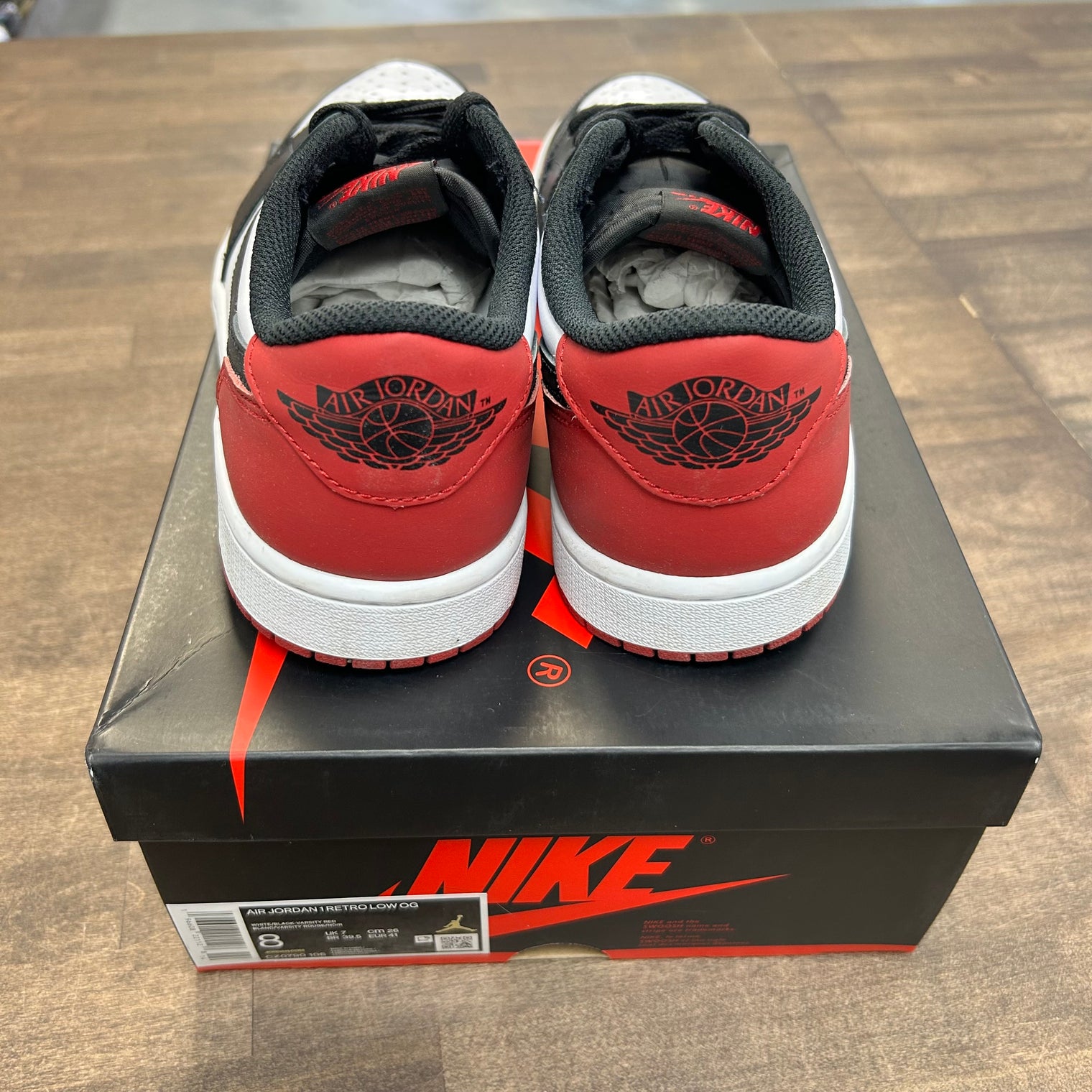 Black Toe Jordan 1 Low OG (Used)