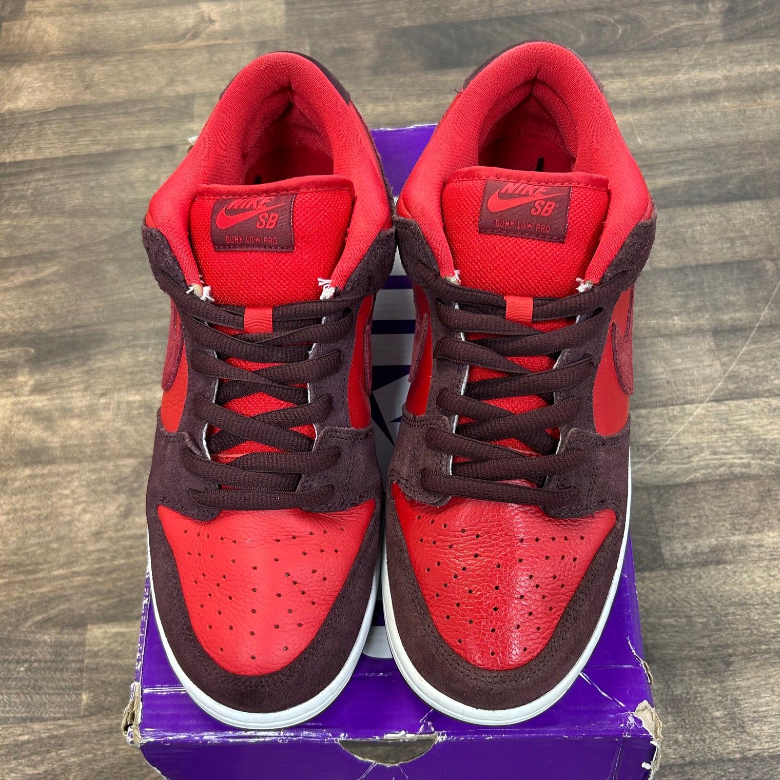 Cherry SB Dunk Low (USED)