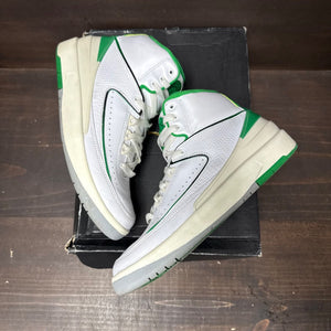 Jordan 2 Retro Lucky Green (GS) Size 7Y (Pre-Owned) - tag